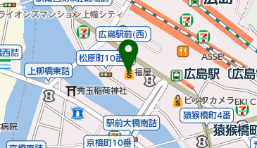 広島占い館の地図画像