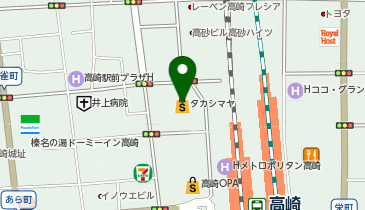 SOCIE esthetic(エステティックサロンソシエ) 高崎高島屋店の地図画像