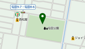 屯田公園の地図画像