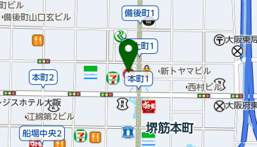 ヨガアカデミー 大阪の地図画像