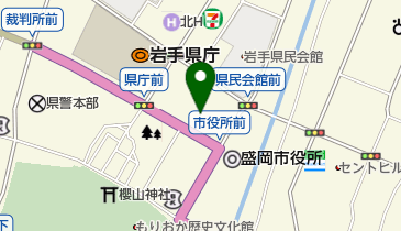 盛岡地区合同庁舎の地図画像