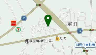 KBCデンキチェーン 対馬江店の地図画像