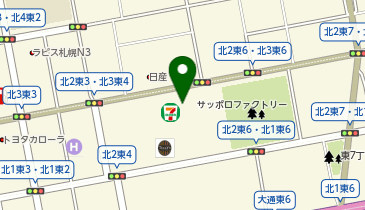 サッポロファクトリー 三条館の地図画像