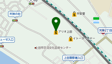 サンクゼール アリオ上田店の地図画像