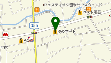 ゆめマート 上津店の地図画像