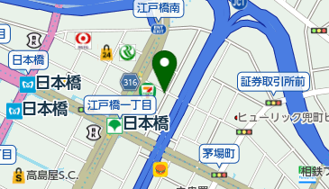 ライザップゴルフ 日本橋店の地図画像