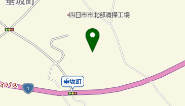 四日市市クリーンセンターの地図画像
