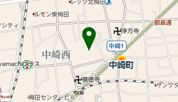 中崎町ホールの地図画像