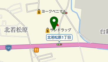 カラダファクトリー ヨークタウン若松原店の地図画像