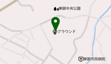東御中央公園グラウンドの地図画像
