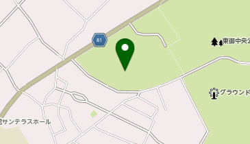 東御中央公園テニスコートの地図画像