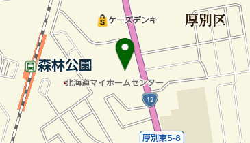 北海道スバル 厚別店の地図画像