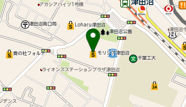 習志野市役所 JR津田沼駅 南口連絡所 モリシア津田沼店の地図画像