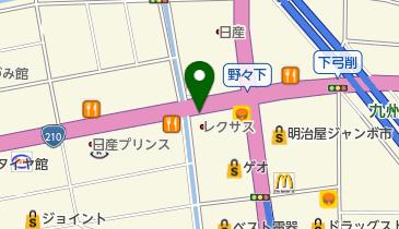 LEXUS(レクサス) 久留米の地図画像