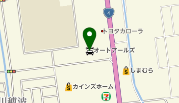 オートアールズ 古川バイパス店の地図画像