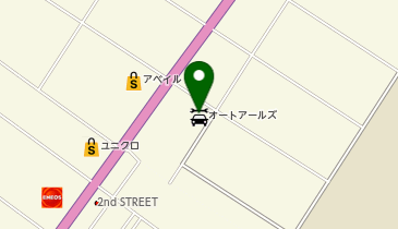 オートアールズ 東金バイパス店の地図画像