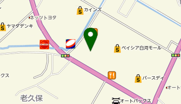 オートアールズ 白河モール店の地図画像
