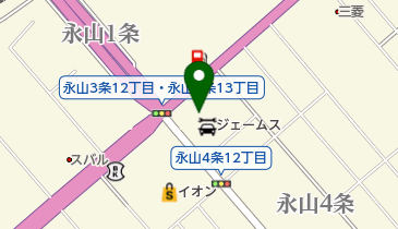 ジェームス 永山店の地図画像