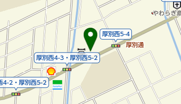 ジェームス 厚別通店の地図画像