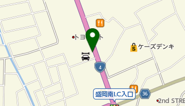 ジェームス 盛岡南店の地図画像