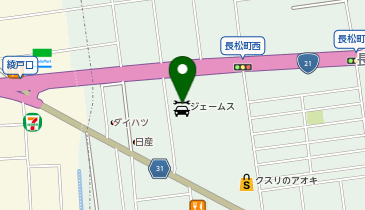 ジェームス 大垣長松店の地図画像