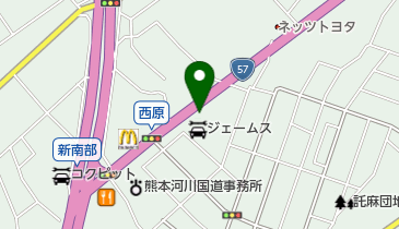 ジェームス 東バイパス店の地図画像