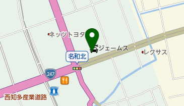 ジェームス 名和北店の地図画像