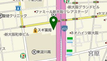 大阪ハイテクノロジー専門学校 附属整骨院・付属鍼灸院の地図画像