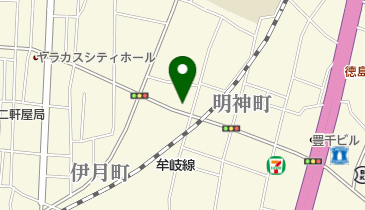 徳島硝子店の地図画像
