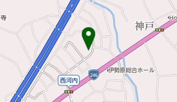 伊勢原市立比々多保育園の地図画像