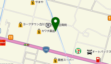 古川ももの木保育園の地図画像