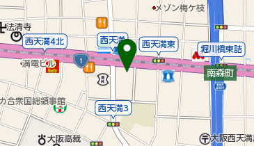 西天満総合法律事務所の地図画像