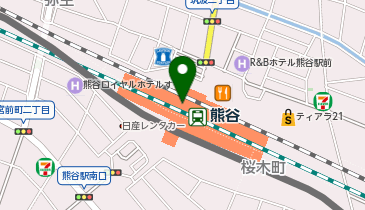 梅林堂 熊谷駅ビルアズロード店の地図画像