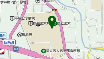 奈良県立医科大学附属図書館の地図画像
