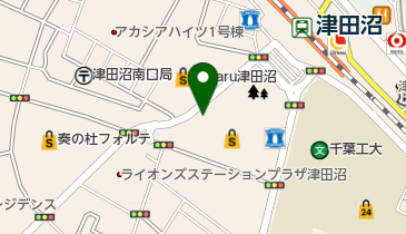 浜田山やぶ 津田沼店の地図画像