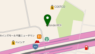 WonderREX(ワンダーレックス) 千葉ニュータウン店の地図画像