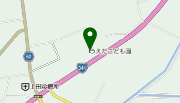 うえだこども園の地図画像