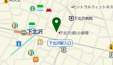 小劇場 楽園の地図画像