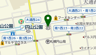 北洋銀行 円山公園支店の地図画像
