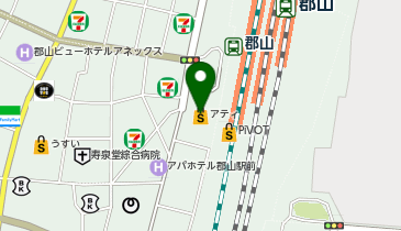 タイトーFステーション 郡山アティ店の地図画像