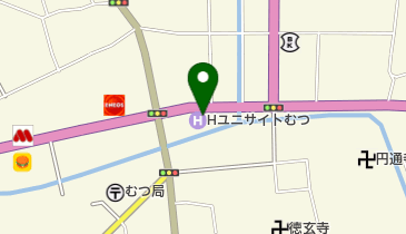 ホテル ユニサイトむつ アリセスの地図画像