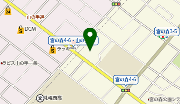 Poco Perro(ポコ ペロ) 宮の森の地図画像