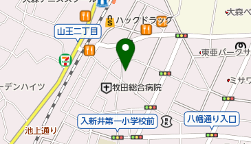 アスク大森保育園の地図画像