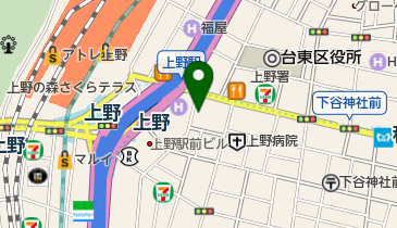 リボーンマイセルフ 上野店の地図画像
