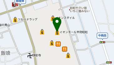 ブランドショップ ハピネス イオンモール甲府昭和店の地図画像