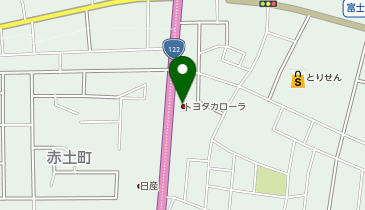 トヨタカローラ群馬 館林店の地図画像