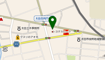 トヨタカローラ群馬 太田西本町店の地図画像