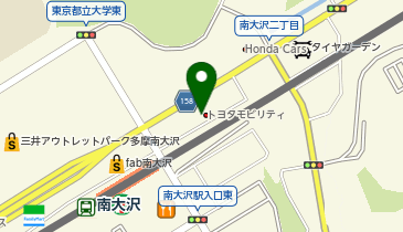 トヨタモビリティ東京 U-Car南大沢店の地図画像