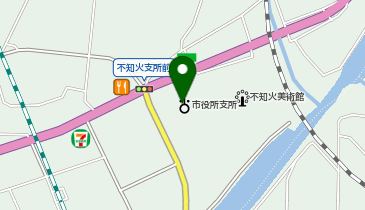 不知火公民館の地図画像