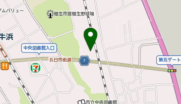 福生市 公民館の地図画像